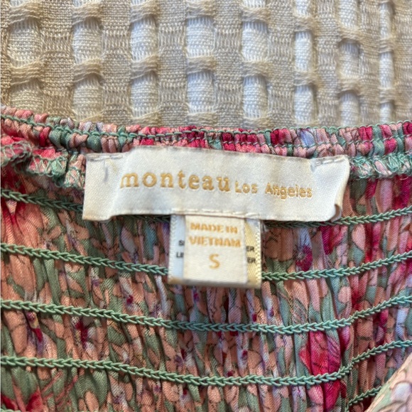 Monteau Pink and Gray Floral Maxi Dress - Picture 3 of 6